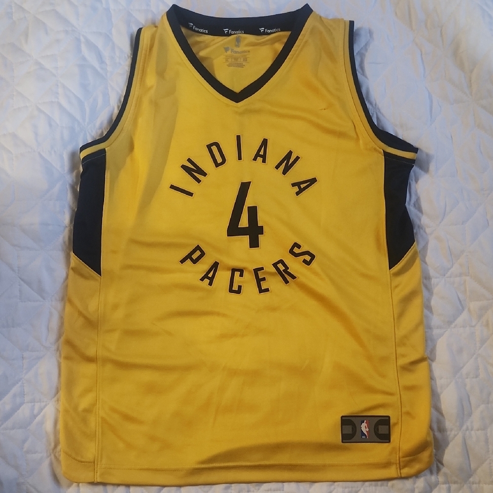 NBA Indiana Pacers Yellow and Navy Kids Basketball Jersey